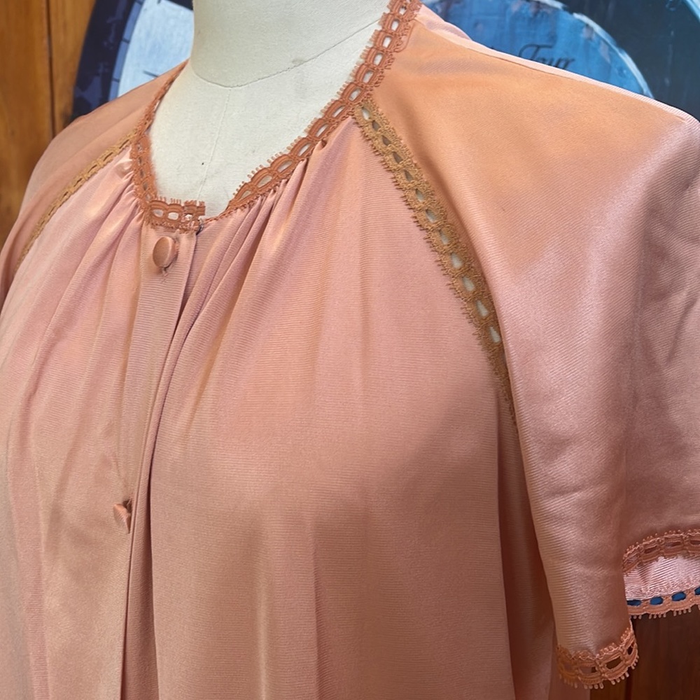 VANITY FAIR PEACH PAJAMAS SZ M Vintage
